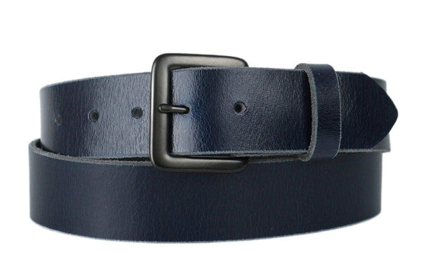 navy-blue-leather-belt-  display picture 2