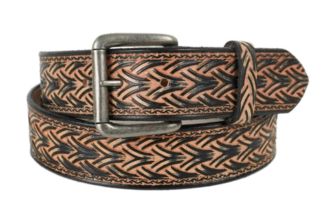 Nordic Weave Leather Belt