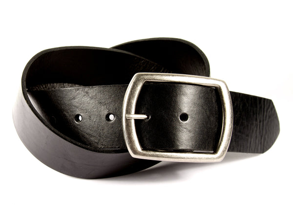 Wide Black Belt | Handmade in Seattle | Marakesh Leather