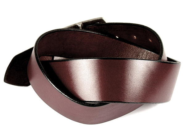 Cognac Brown Leather Belt | Handmade in Seattle | Marakesh  display picture 3