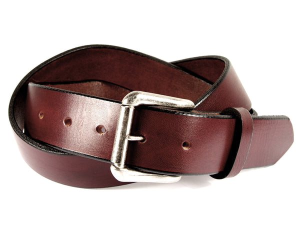 Adolfo Dominguez Belt Cognac Brown Bovine Leather 85 Leather belt with elongated buckle | AD USA main image 4