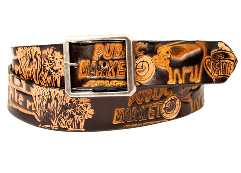 Pike Place Market Leather Belt