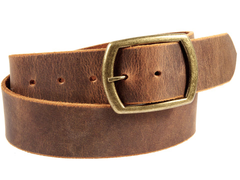 Sandstone Wide Leather Belt