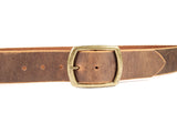 Sandstone Wide Leather Belt