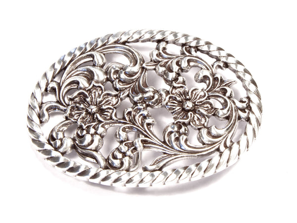 Country Floral Belt Buckle