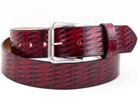 Southwestern Basketweave Leather Belt