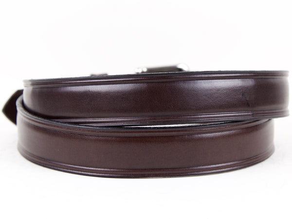 Brown Leather Dress Belt | Handmade in Seattle