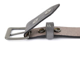 Slate Gray Leather Belt