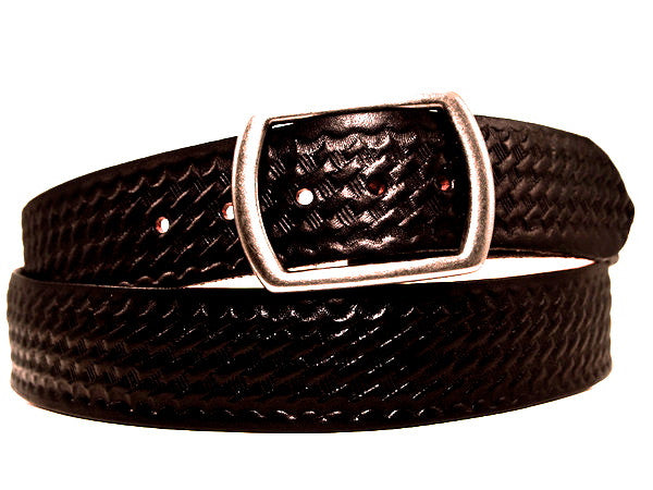 Classic Basketweave Wide Leather Belt | Marakesh Leather