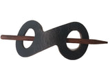Infinity Leather Hair Barrette