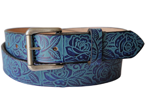 Rose Garden Leather Belt