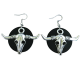 Divine Bovine Leather Earrings