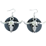 Divine Bovine Leather Earrings