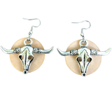 Divine Bovine Leather Earrings