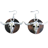 Divine Bovine Leather Earrings