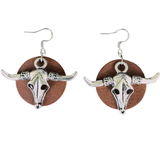 Divine Bovine Leather Earrings