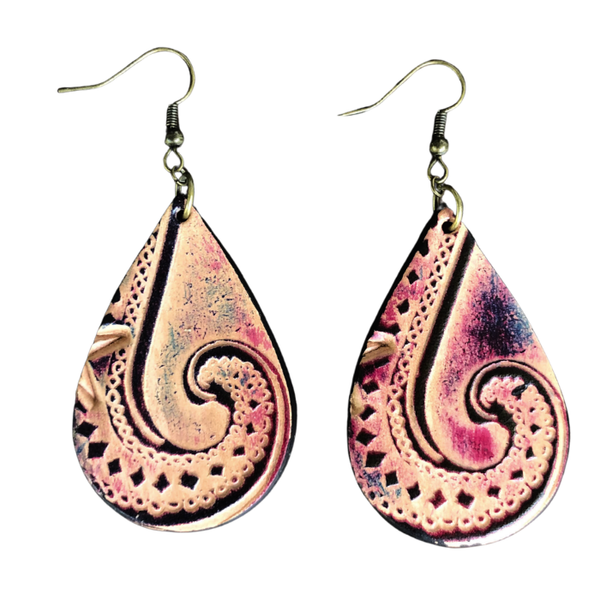Nebula Leather Earrings
