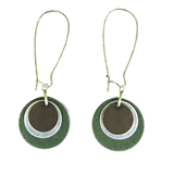 Sacred Spheres Leather Earrings