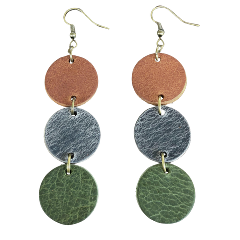 Sweet Spots Leather Earrings