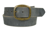 Slate Gray Leather Belt