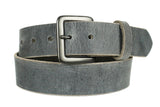 Slate Gray Leather Belt