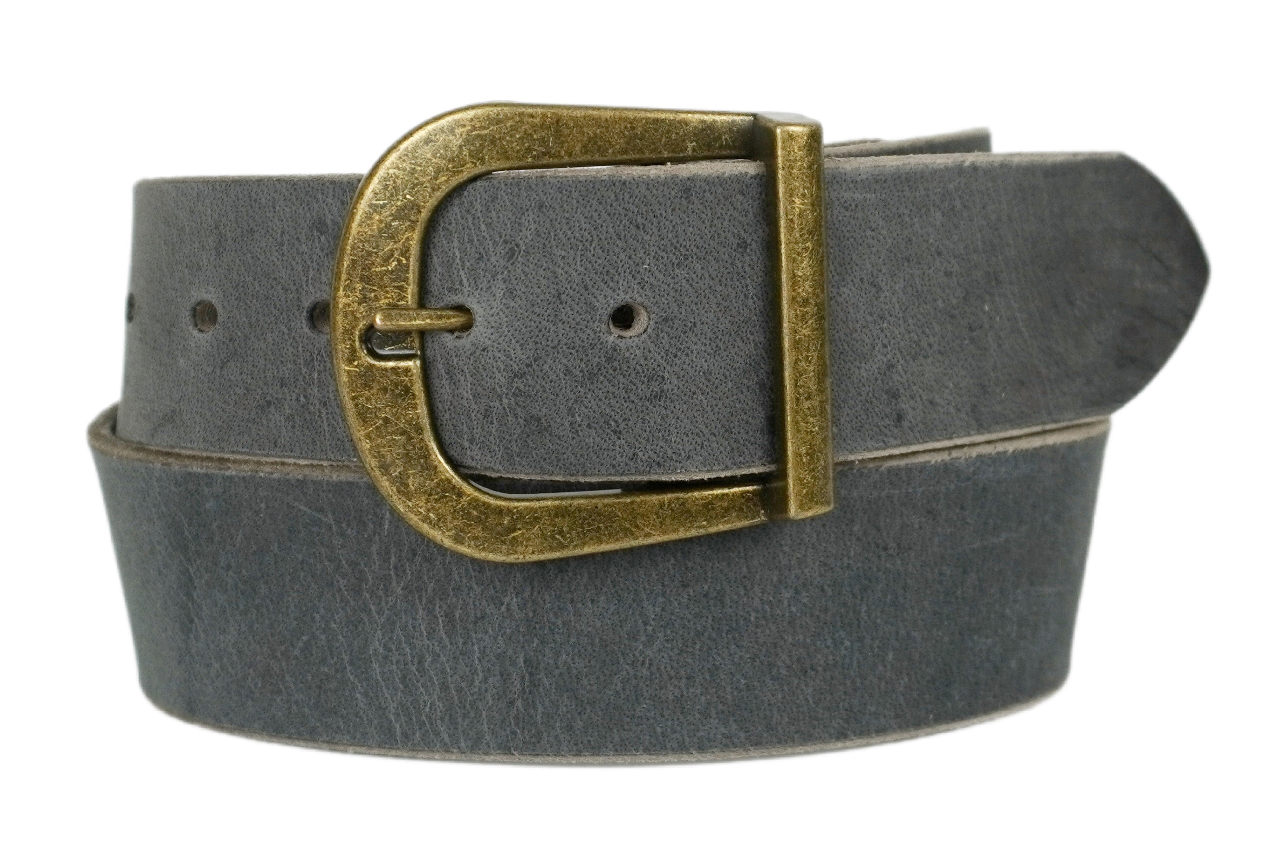 【新品未開封】LEATHER CHAIN BELT SHADE GRAY gray-wide-leather-belt-brass-