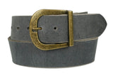 Slate Gray Wide Leather Belt