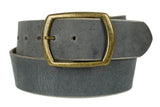 Slate Gray Wide Leather Belt