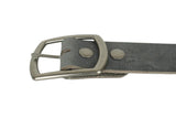 Slate Gray Wide Leather Belt