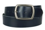 Navy Blue Wide Leather Belt