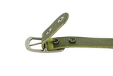 Olive Green Wide Leather Belt