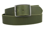 Olive Green Leather Belt