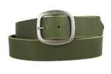 Olive Green Leather Belt