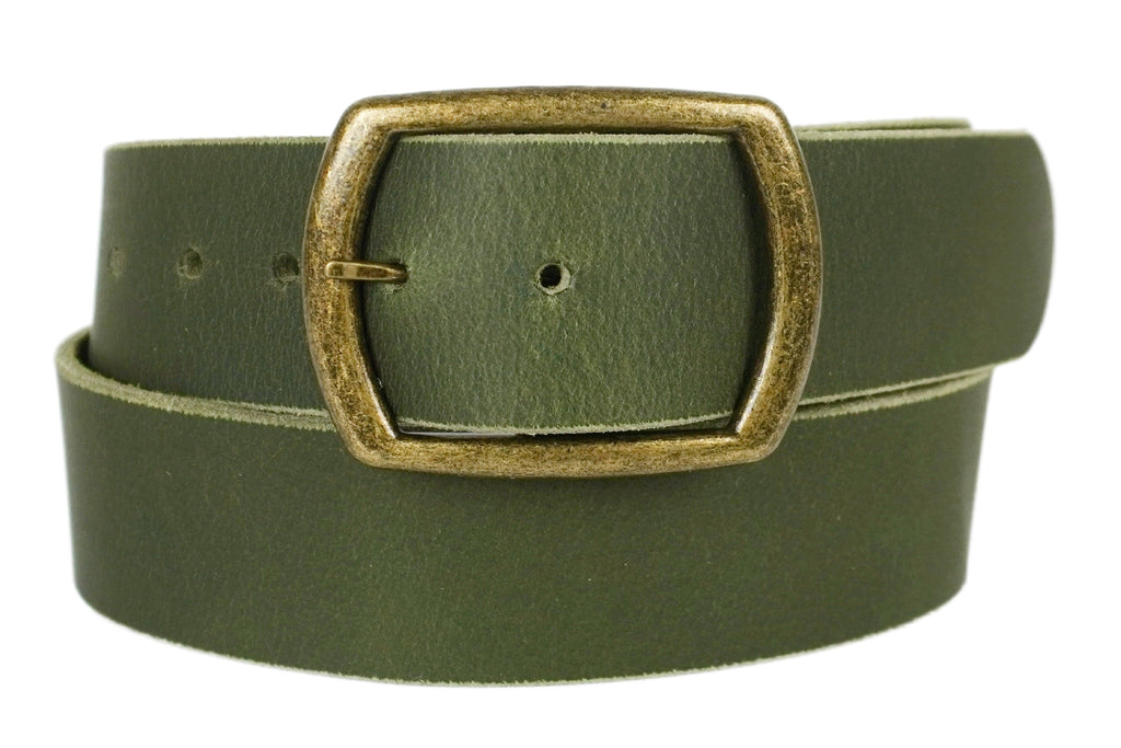knee length dresses for ladies Olive Green Wide Leather Belt | Made in Seattle knee length dresses for ladies Olive Green Wide Leather Belt | Made in Seattle
