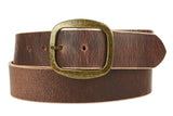 Textured Light Brown Leather Belt