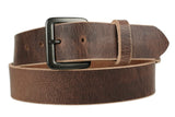 Textured Light Brown Leather Belt