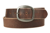 Textured Light Brown Leather Belt