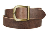 Textured Light Brown Wide Leather Belt