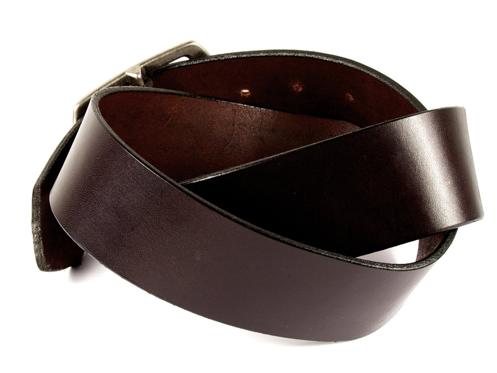 Chocolate Brown Latigo Leather Belt