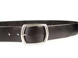 Black Latigo Wide Leather Belt