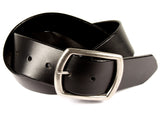 Black Latigo Wide Leather Belt