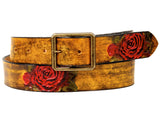 Desert Rose Leather Belt