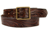 Western Bloom Leather Belt
