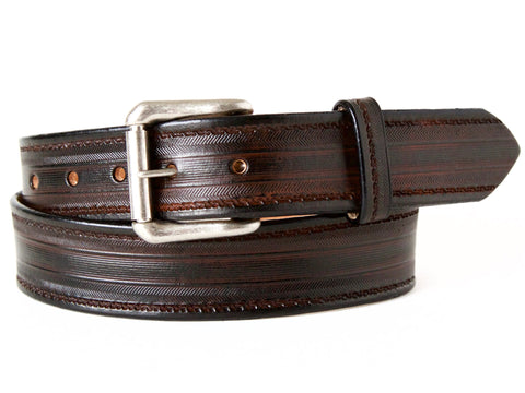 Tread Herring Leather Belt