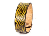 Celtic Swirl Leather Wristband