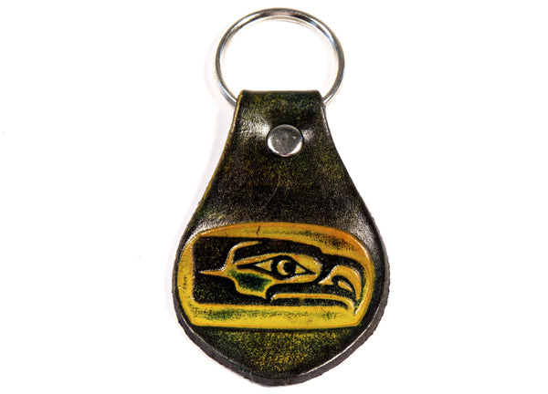 Handmade Seahawks Leather Keychain | Marakesh Leather
