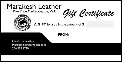 Marakesh Leather Gift Card