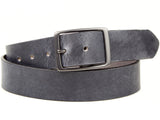 Slate Gray Leather Belt