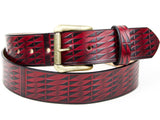 Southwestern Basketweave Leather Belt