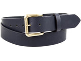 Matte Black Leather Belt